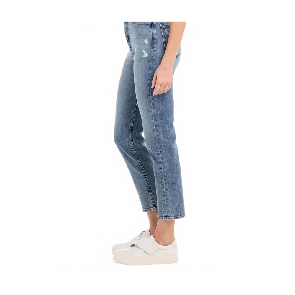 NEW FIDELITY twiggy ultra high tapered crop jeans in penny lane